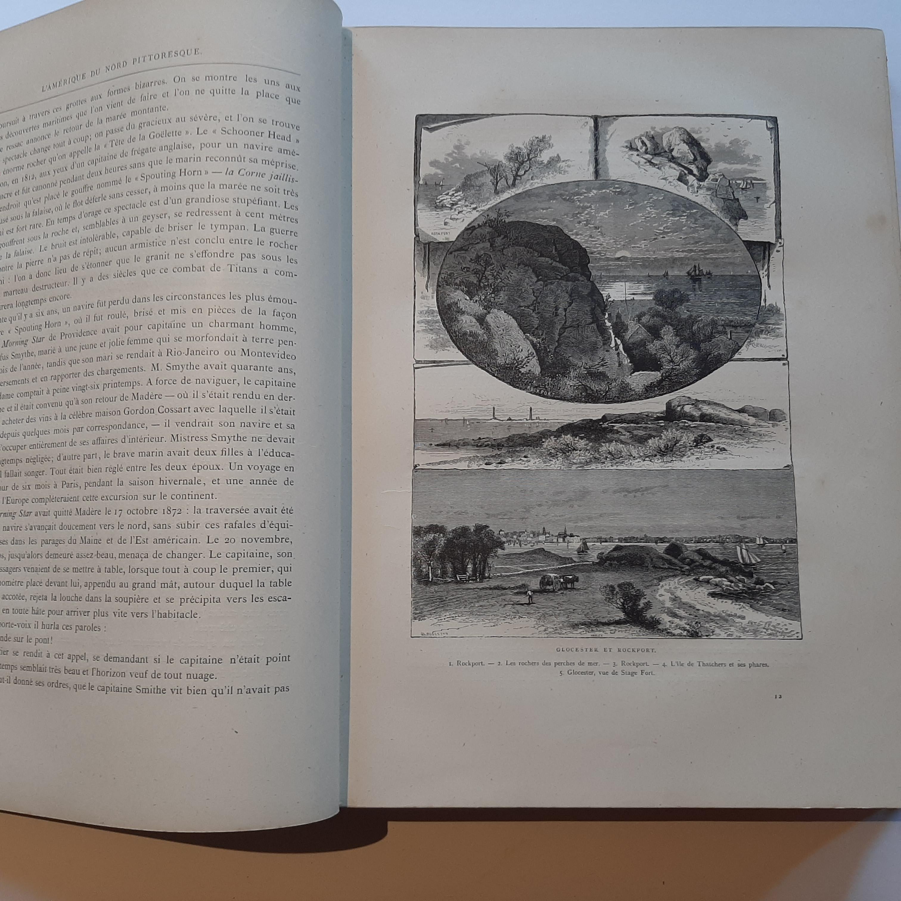 L'Amrique du Nord, pittoresk von Quantin & Decaux, 1880 (Papier) im Angebot