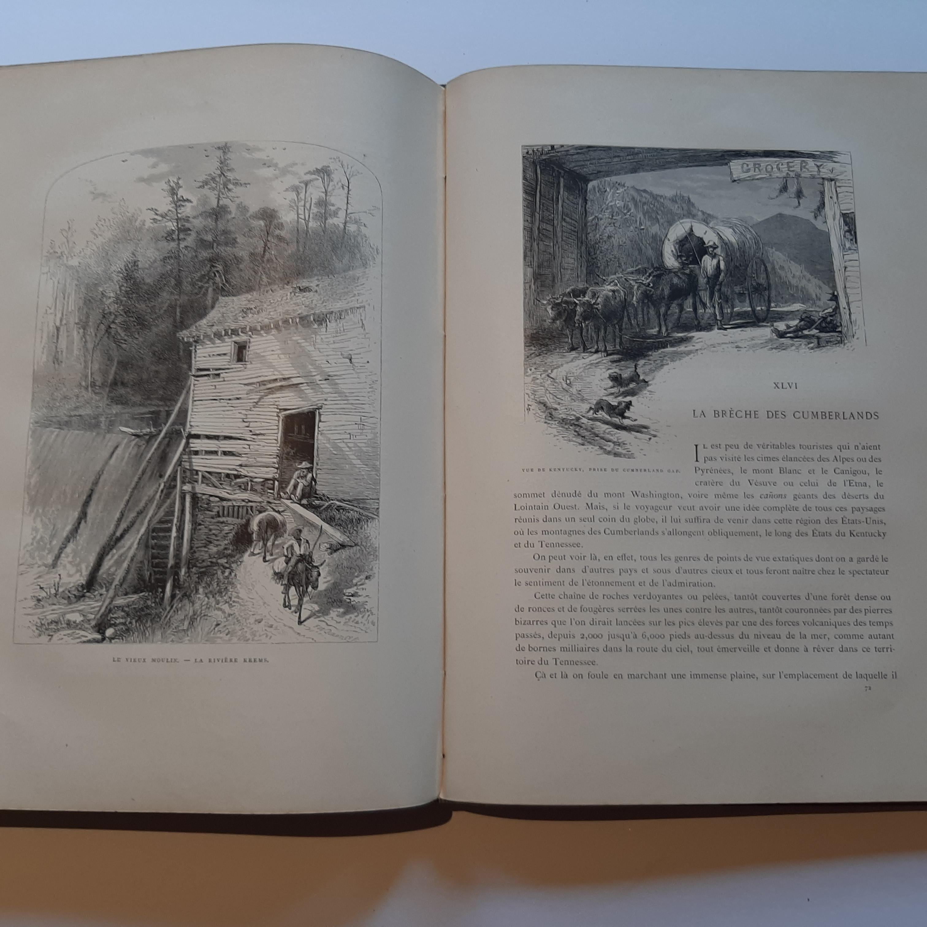Paper L'Amérique du Nord pittoresque by Quantin & Decaux, 1880 For Sale