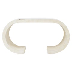 Laminate Scroll Console, 1980s