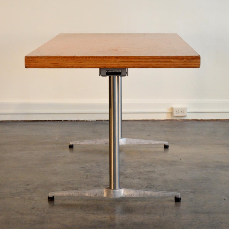 Frank Gehry Custom Design Birch Plywood Dining Table for MIT For Sale