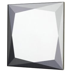 Laminated Low Iron Square Gem Mirrored Glass with Gray Gem Colorway