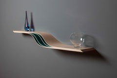 Laminated Maple Vitulus Floating Shelf by David Tragen