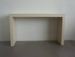 Laminated Off White Formica Console Table