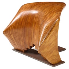 Sculptural Laminated Wood Object or Stool, USA 1960's