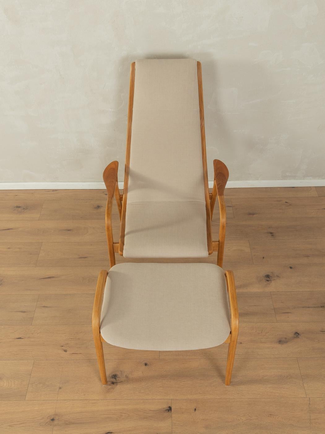 Lamino Sessel mit Hocker, Yngve Ekström im Zustand „Gut“ im Angebot in Neuss, NW
