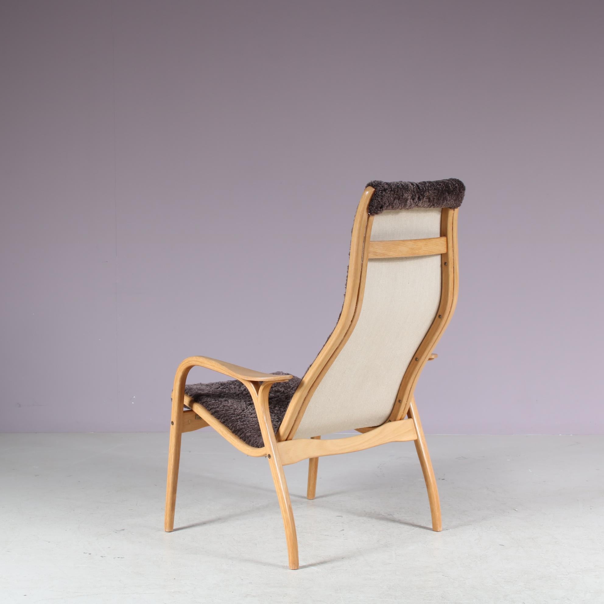 Chaise Lamino par Yngve Ekström pour Swedese, Suède 1970 en vente 3