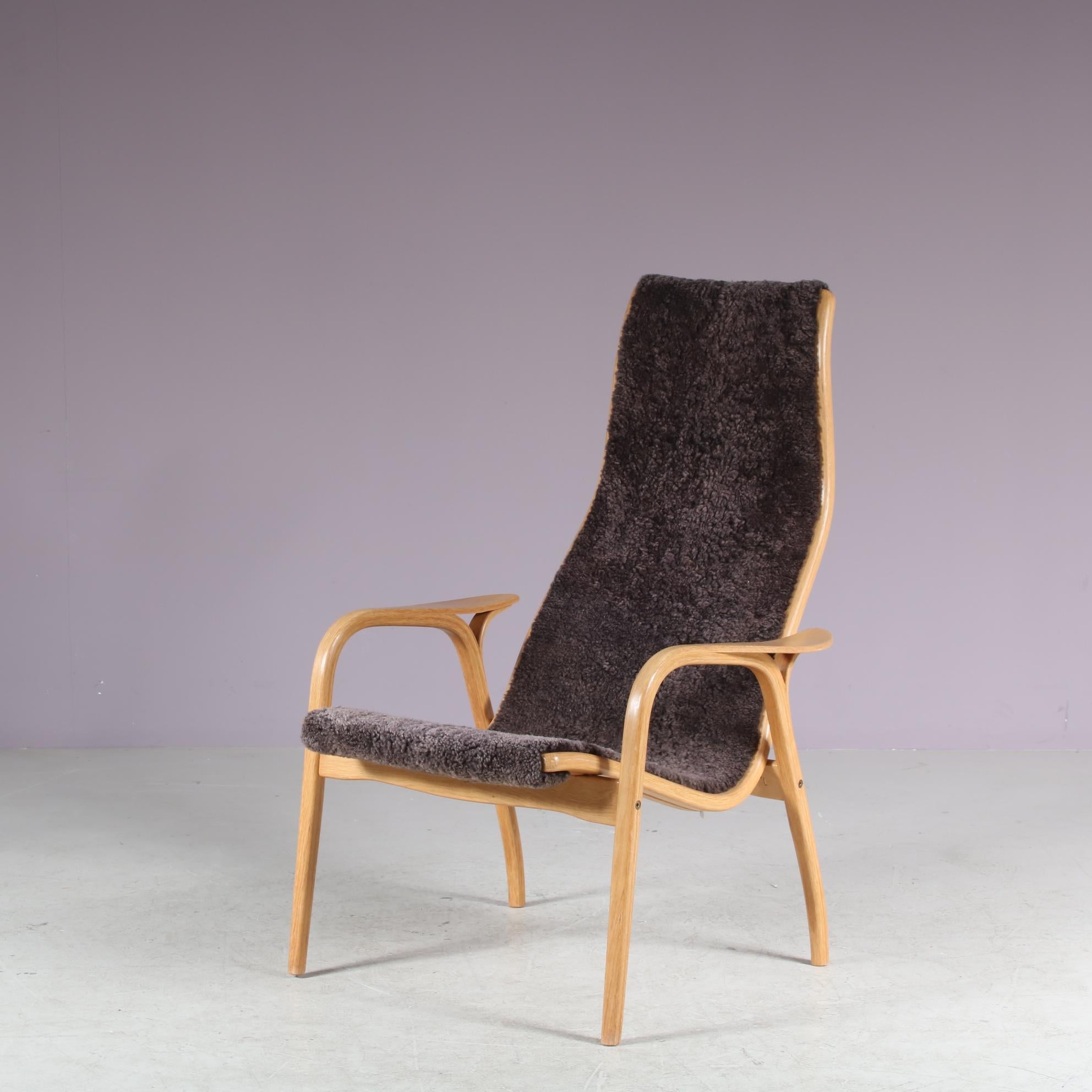 Chaise Lamino par Yngve Ekström pour Swedese, Suède 1970 en vente 1