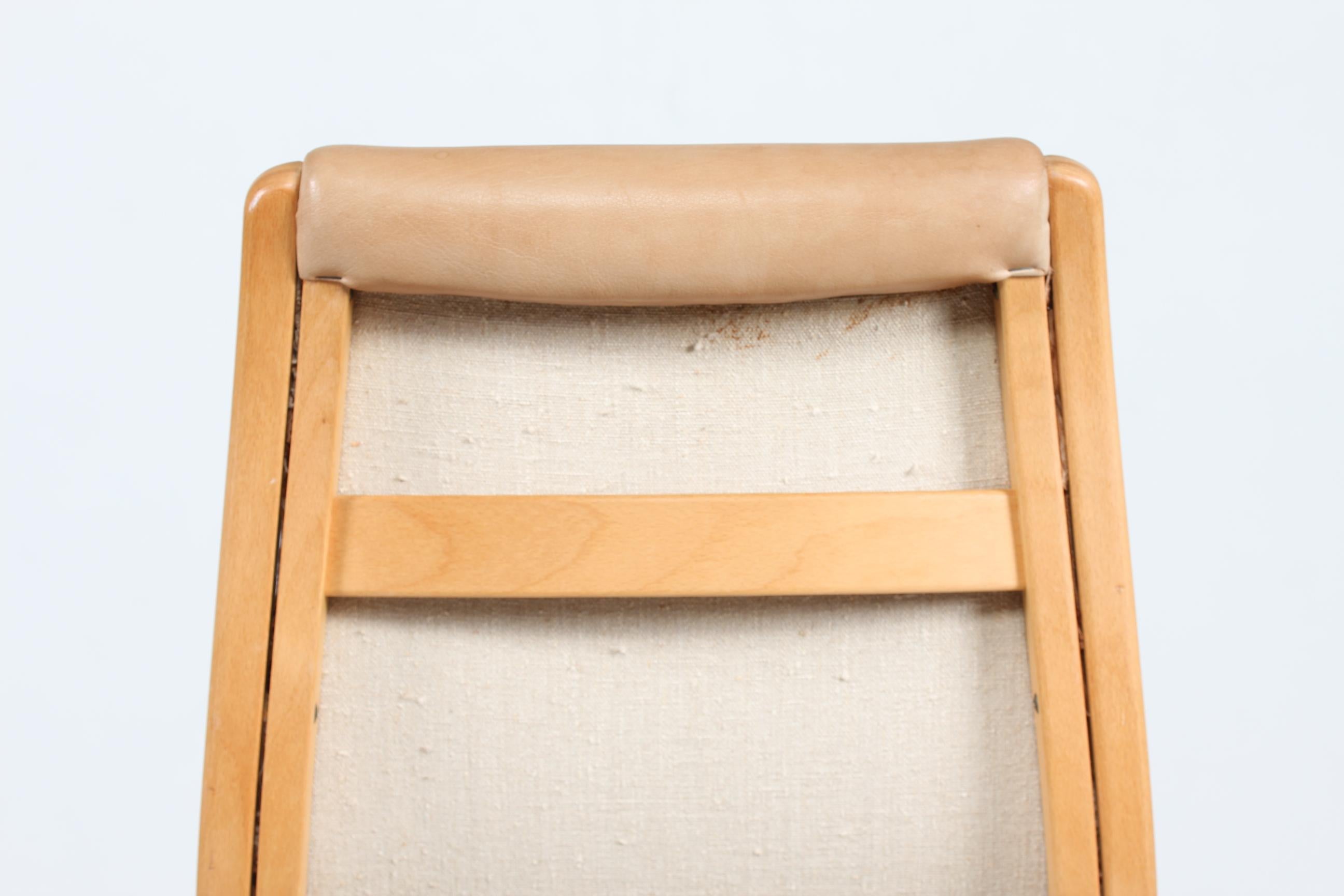 Lamino Chair by Yngve Ekström with Cognac Colored Leather Made by Swedese Sweden For Sale 3