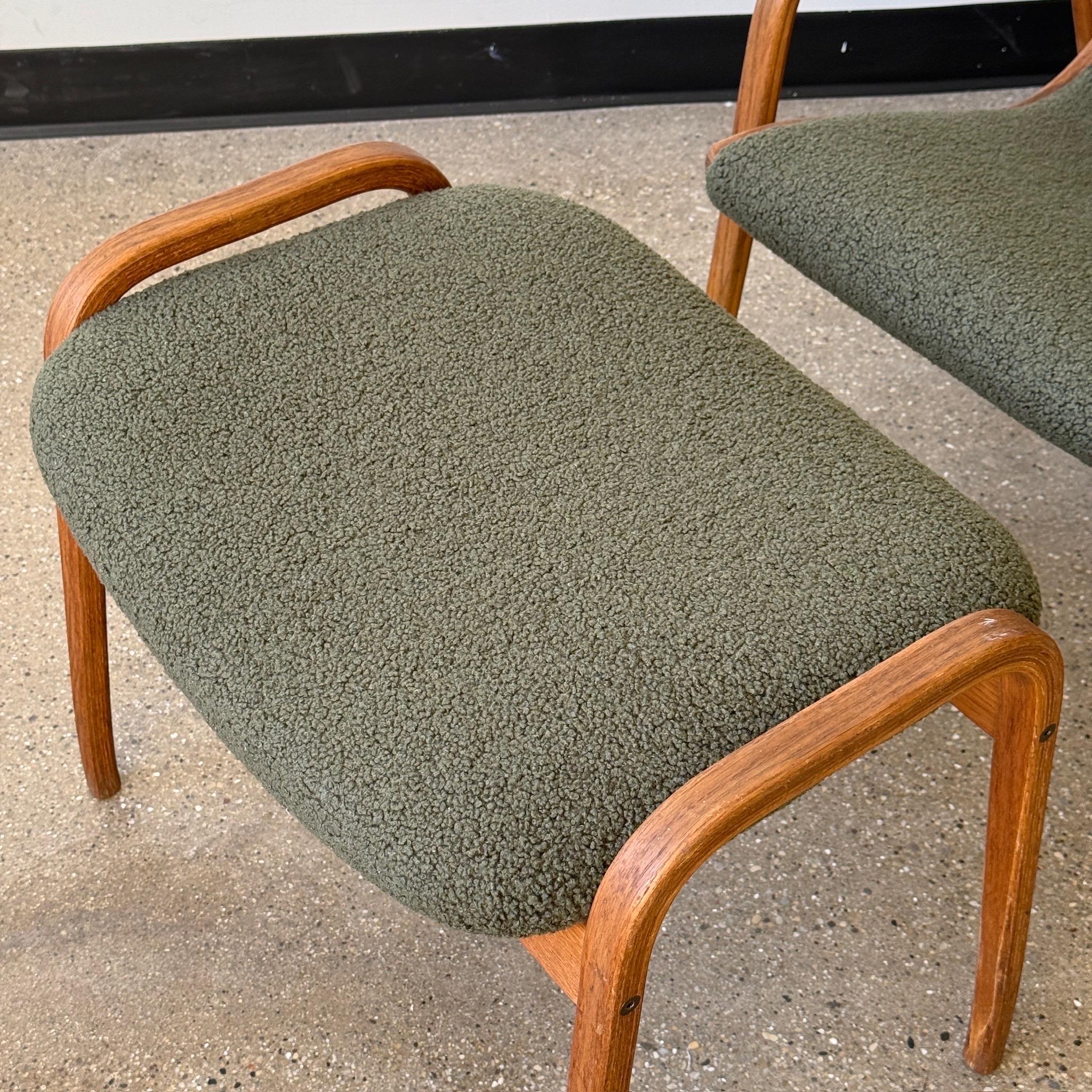 Swedish Lamino Chair + Ottoman by Yngve Ekström for Swedese