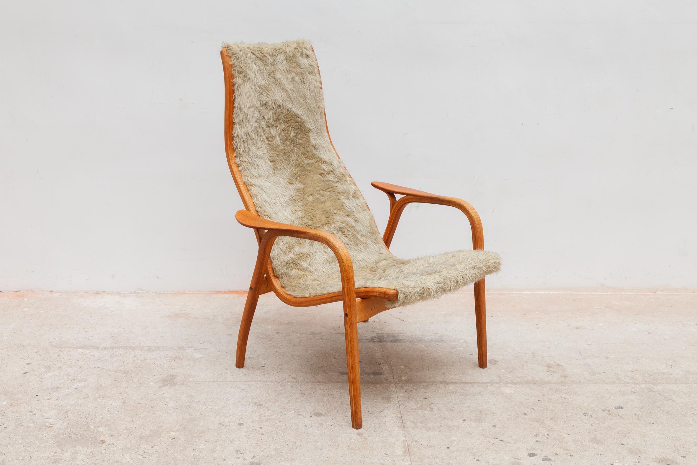 pair of original mid century lounge chair “lamino” by yngve ekström for swedese