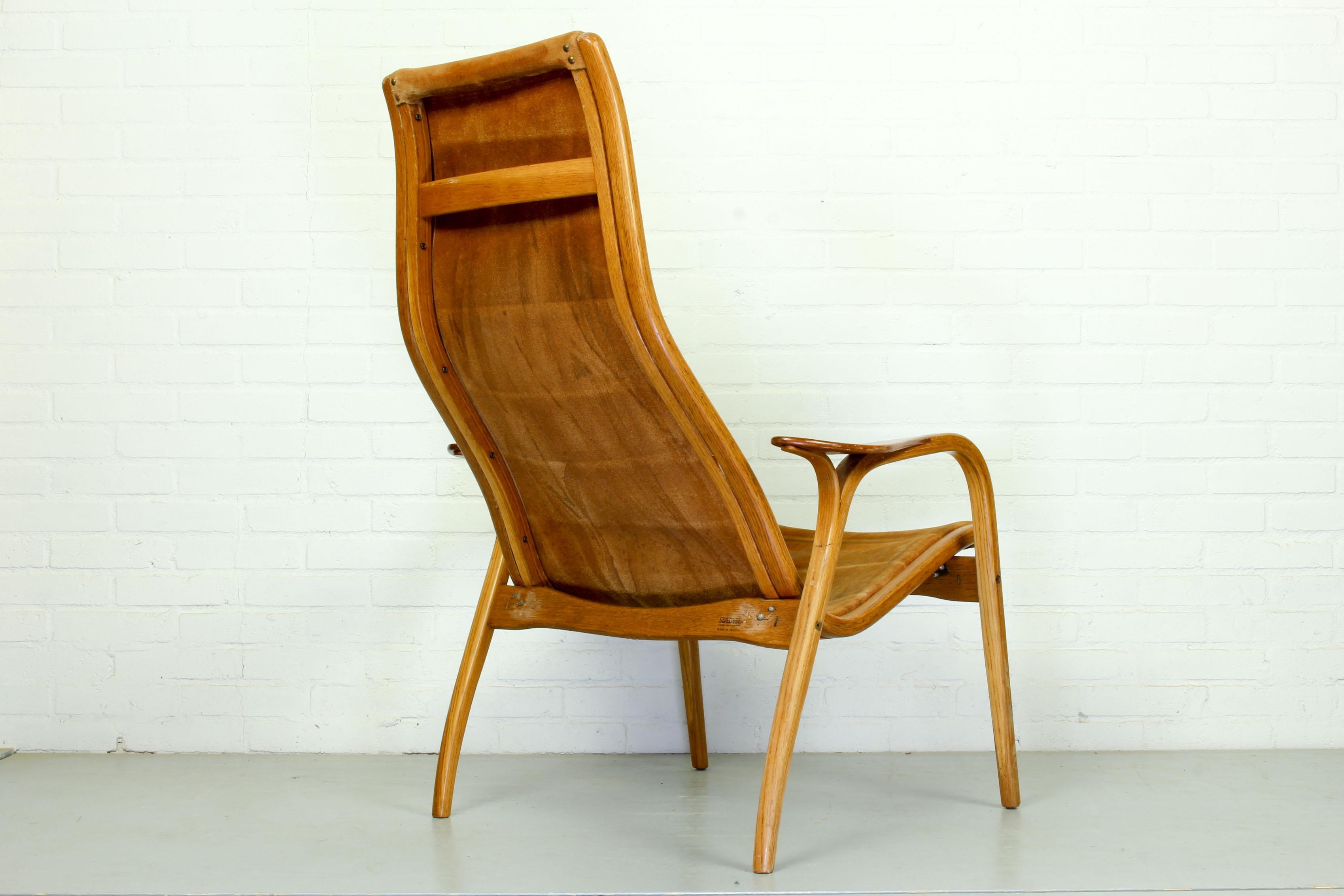 Swedish Lamino Easychair Designed by Yngve Ekström for Swedese