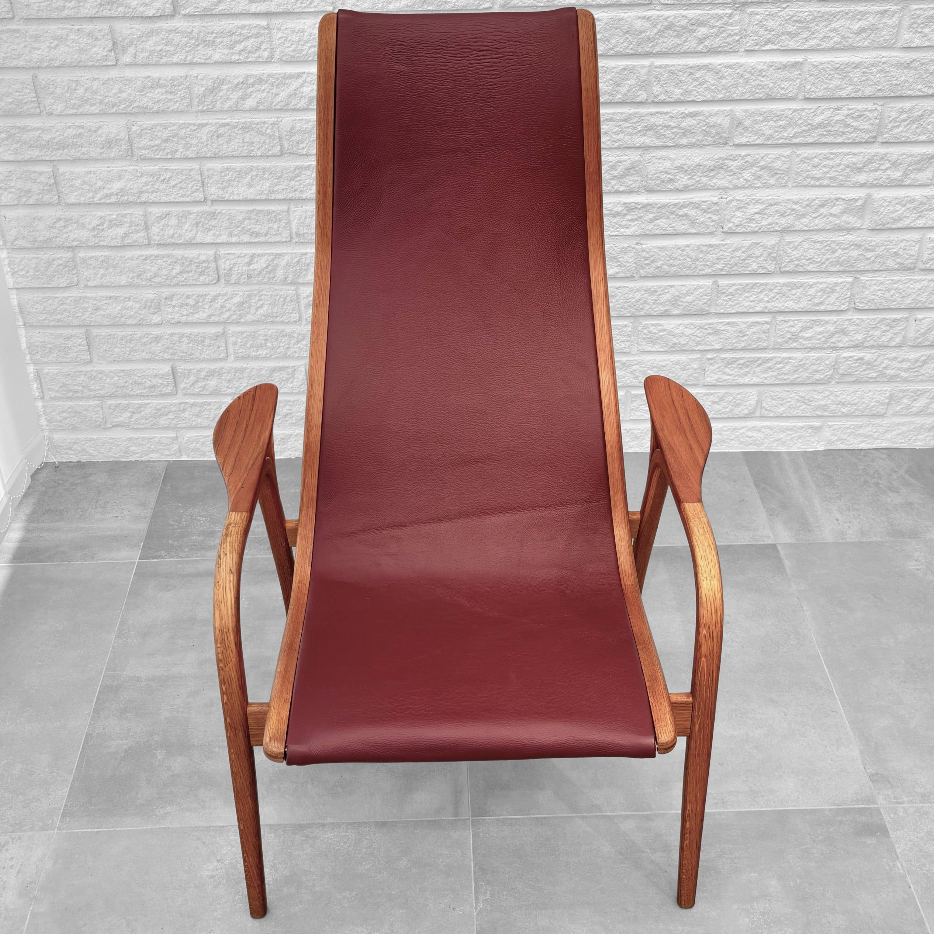 Lamino lounge chair by Yngve Ekström for Swedese, oak and teak, Sweden 1950s 3
