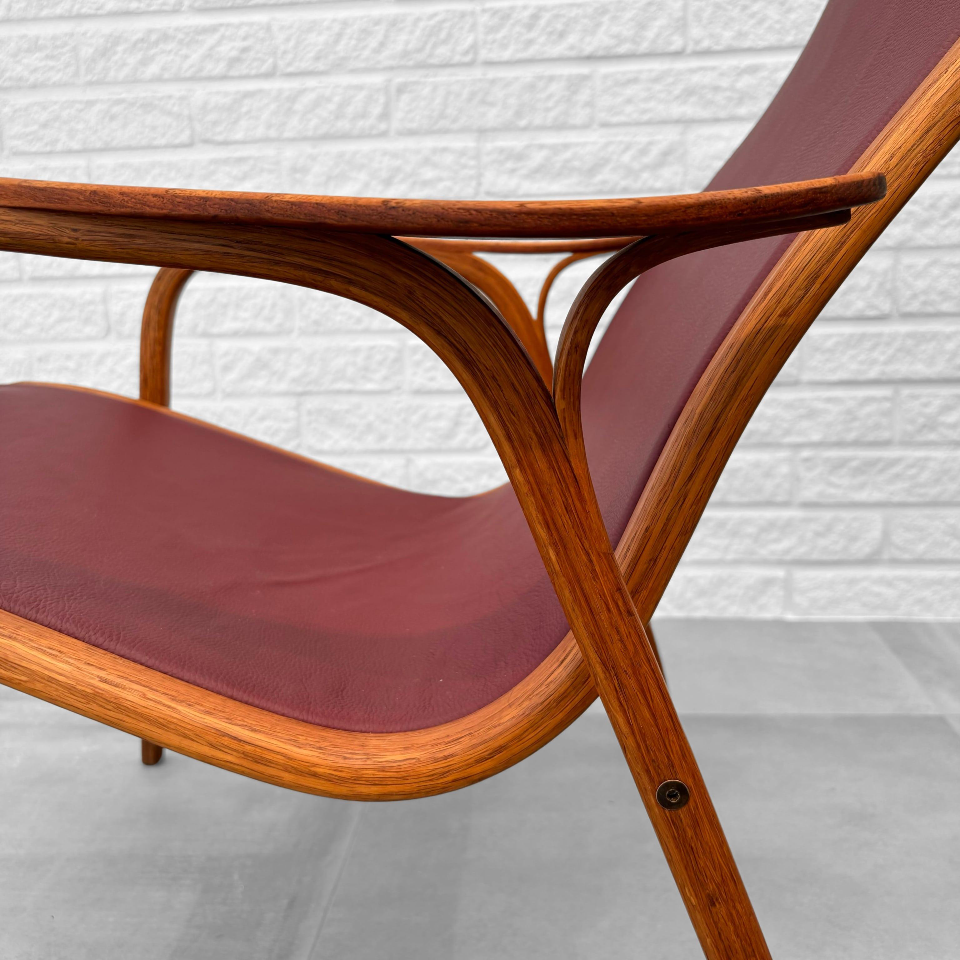 Lamino lounge chair by Yngve Ekström for Swedese, oak and teak, Sweden 1950s 4