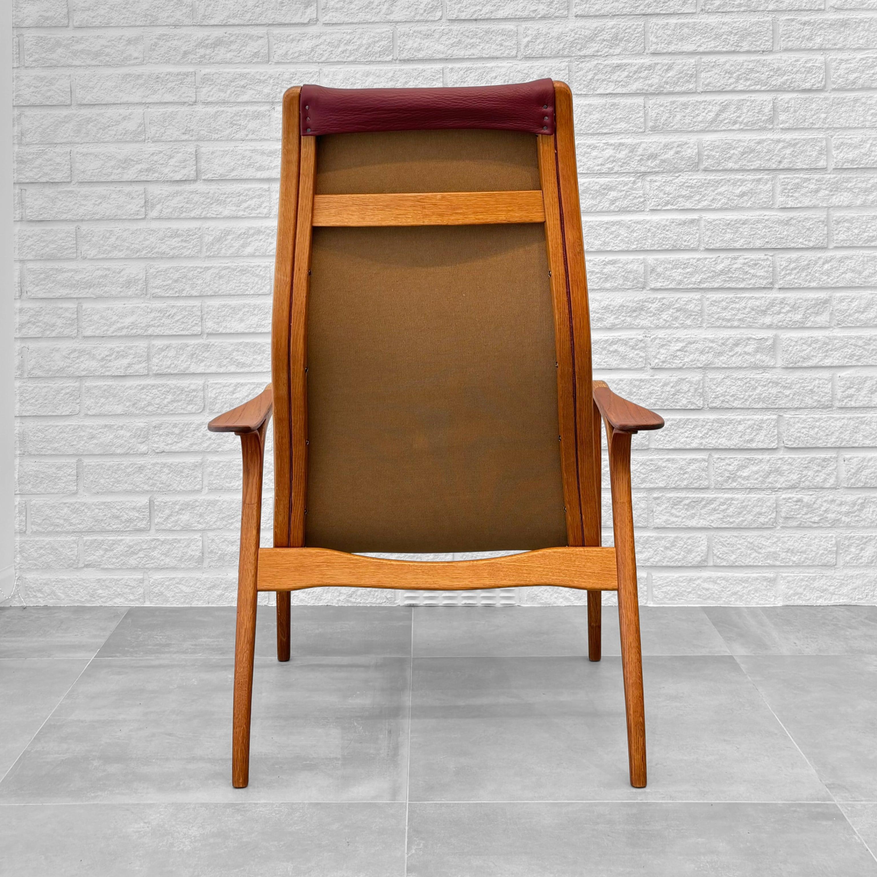 Lamino lounge chair by Yngve Ekström for Swedese, oak and teak, Sweden 1950s In Good Condition In Forserum, SE