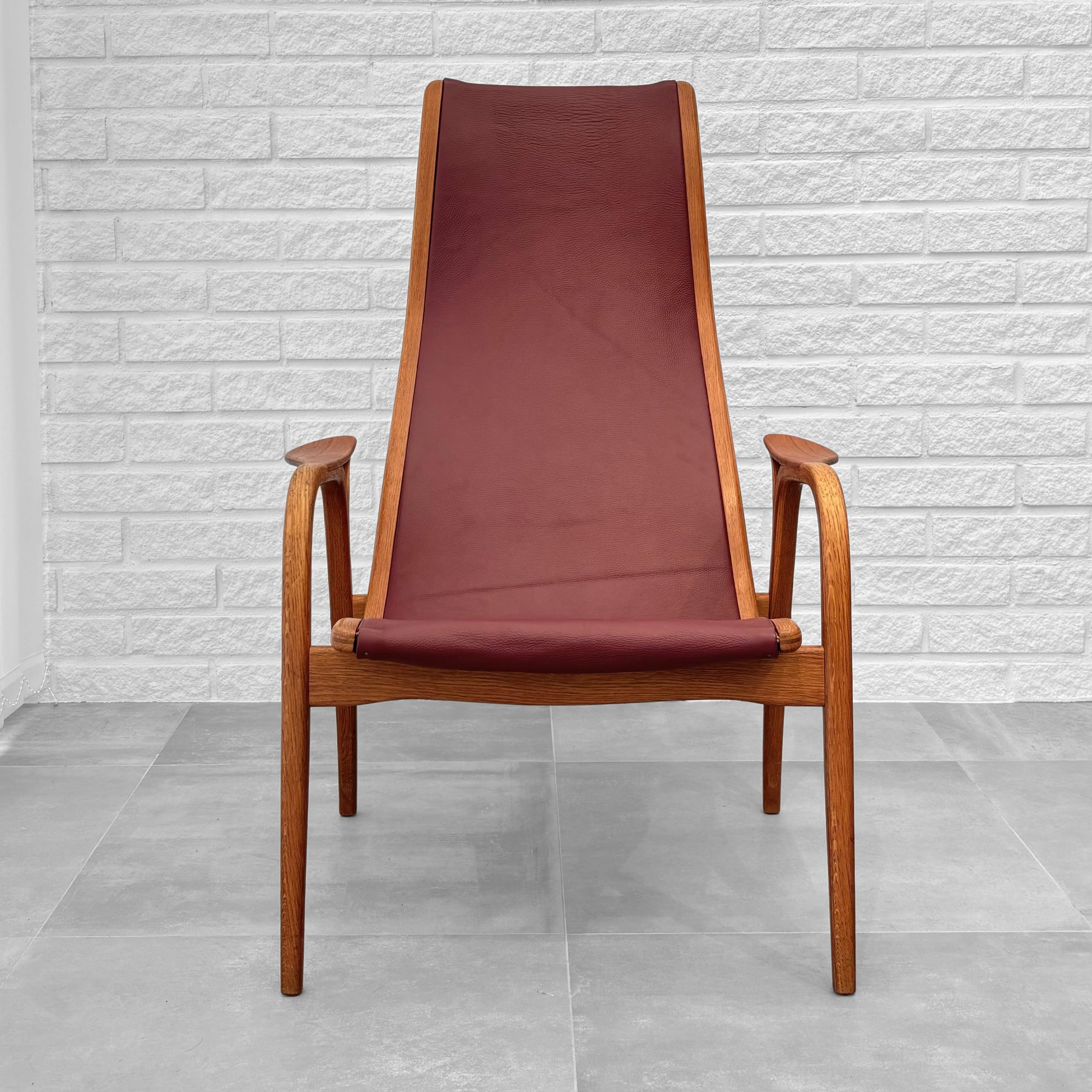 Lamino lounge chair by Yngve Ekström for Swedese, oak and teak, Sweden 1950s 2