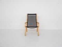 Lamintated Beech and Gauze Design Lounge Chair