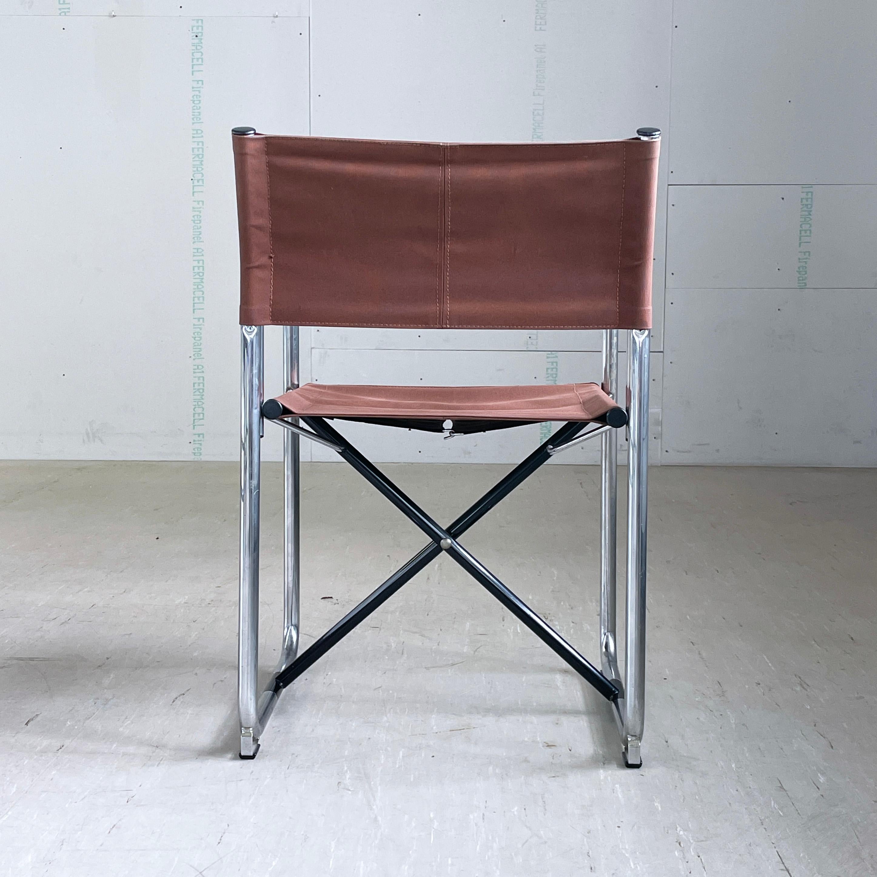 Lammhults Model No. X75-2 Folding Chair - Börge Lindau & Bo Lindenkrantz, 1970's en vente 6