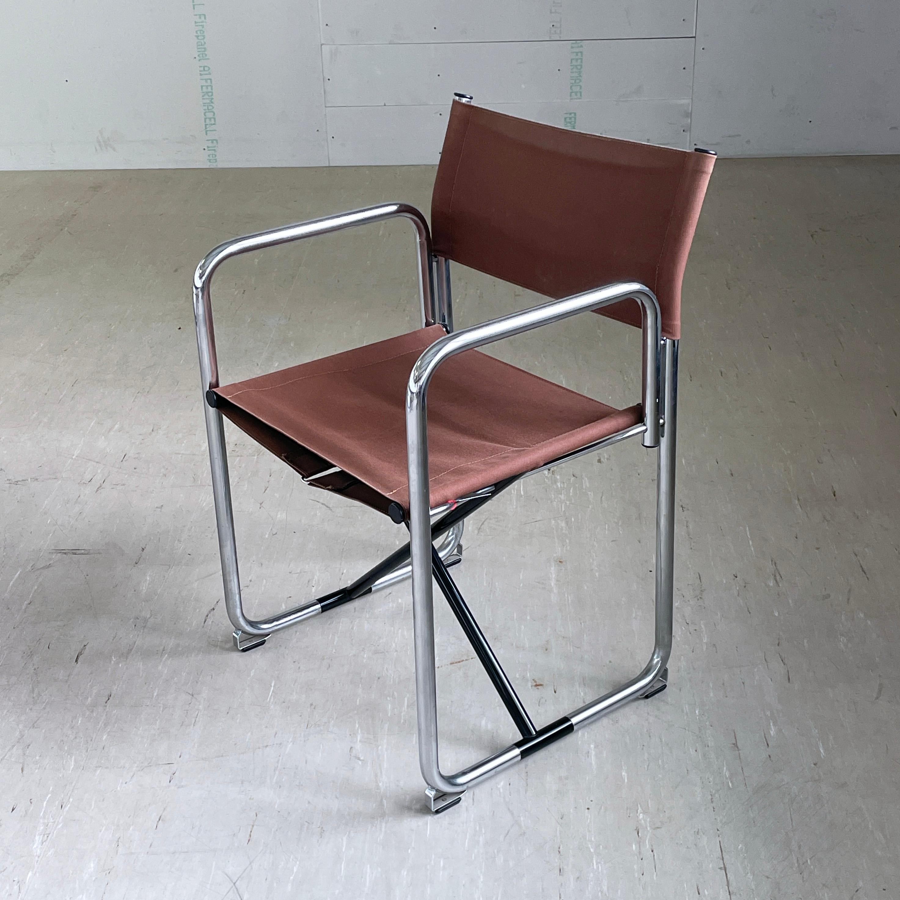 Scandinave moderne Lammhults Model No. X75-2 Folding Chair - Börge Lindau & Bo Lindenkrantz, 1970's en vente