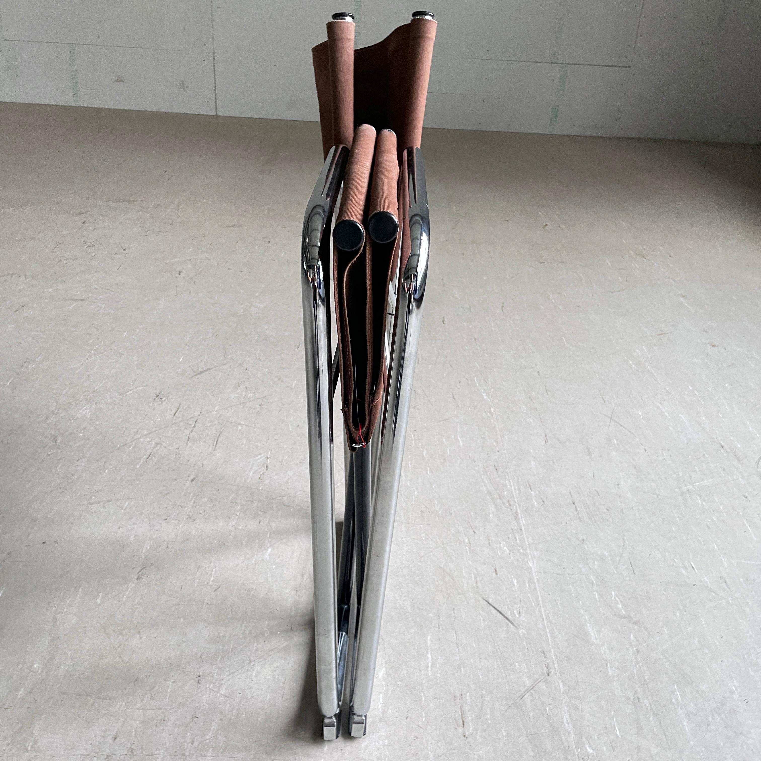 Suédois Lammhults Model No. X75-2 Folding Chair - Börge Lindau & Bo Lindenkrantz, 1970's en vente