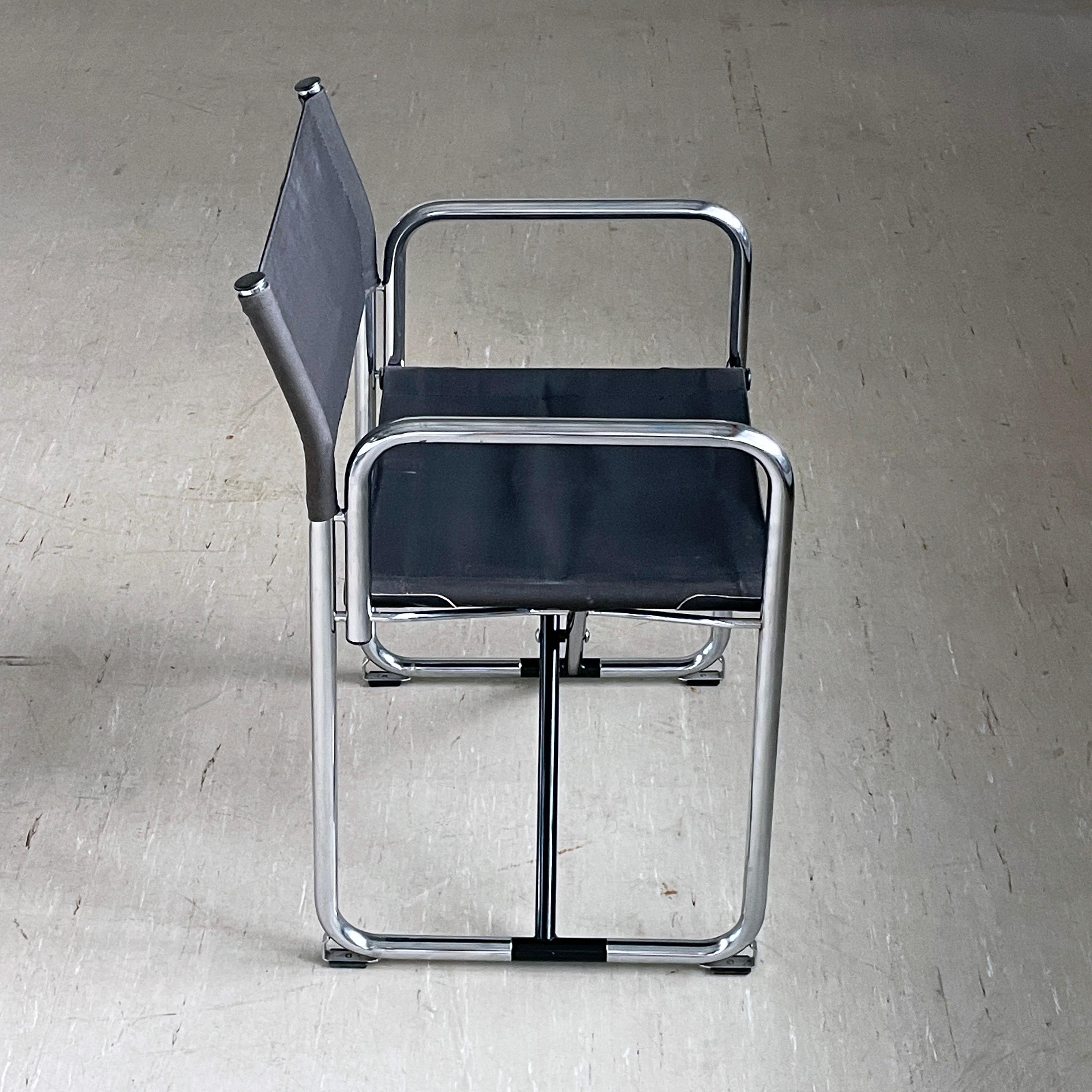 Sillón plegable Lammhults Model No. X75-2 - Börge Lindau & Bo Lindenkrantz Metal en venta