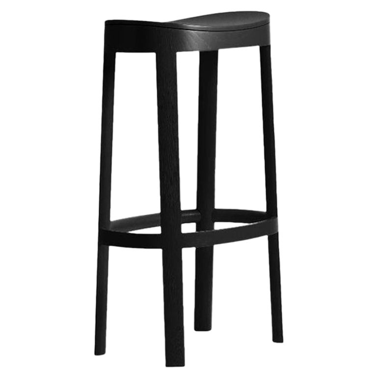 Lammi Bar Stool, Tall, Black by Made by Choice For Sale