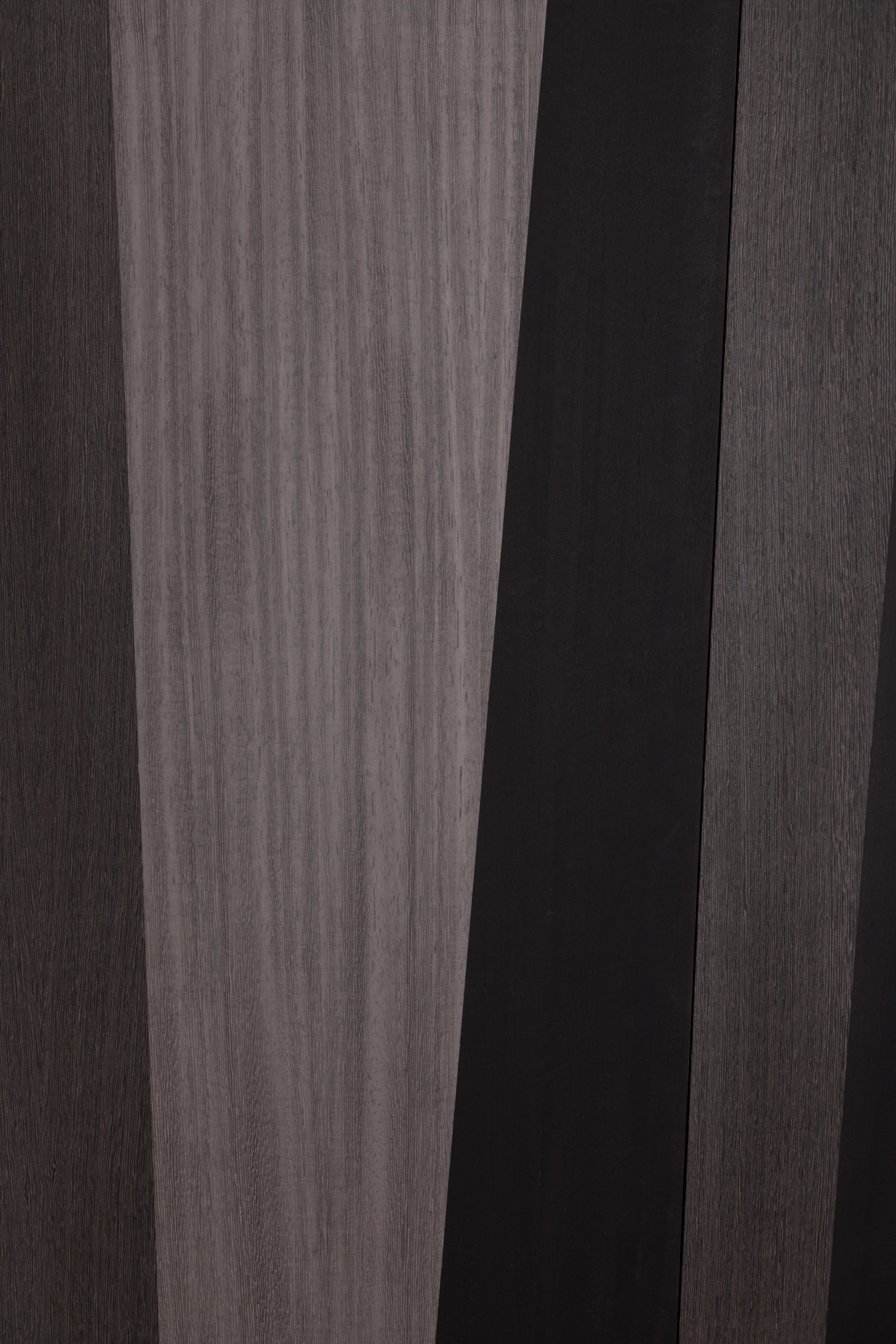Italian Lamon III Wooden Luxury Boiserie, Wood and Fabric Effect Veneers, Made in Italy For Sale
