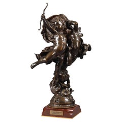 ‘L’amour Vainqueur’, a Bronze Figural Group by Adolphe Itasse, Dated 1887