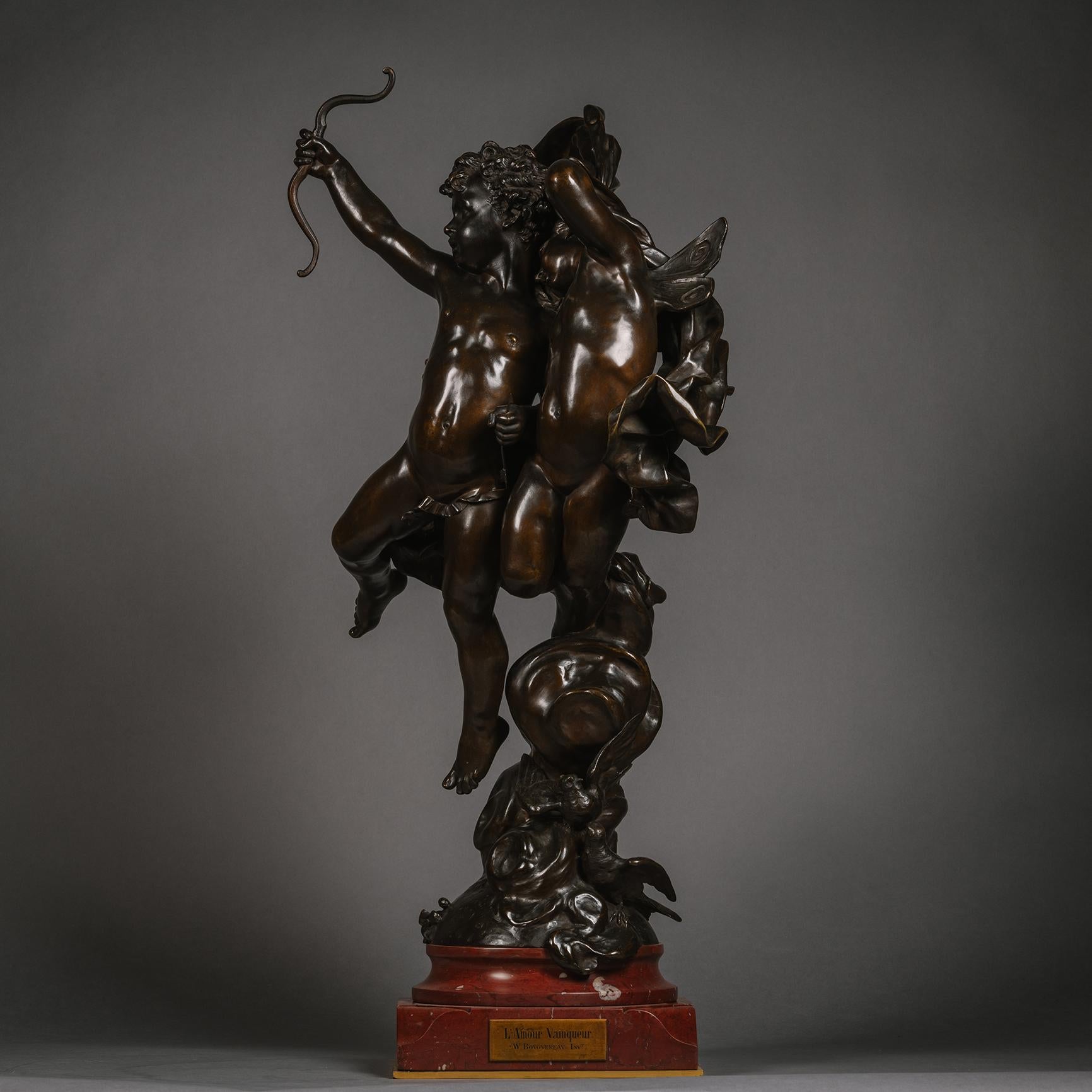 Francese L'Amour Vainqueur' ('Un amore sconfitto') Di Adolphe Itasse (francese, 1830 - 1893) in vendita