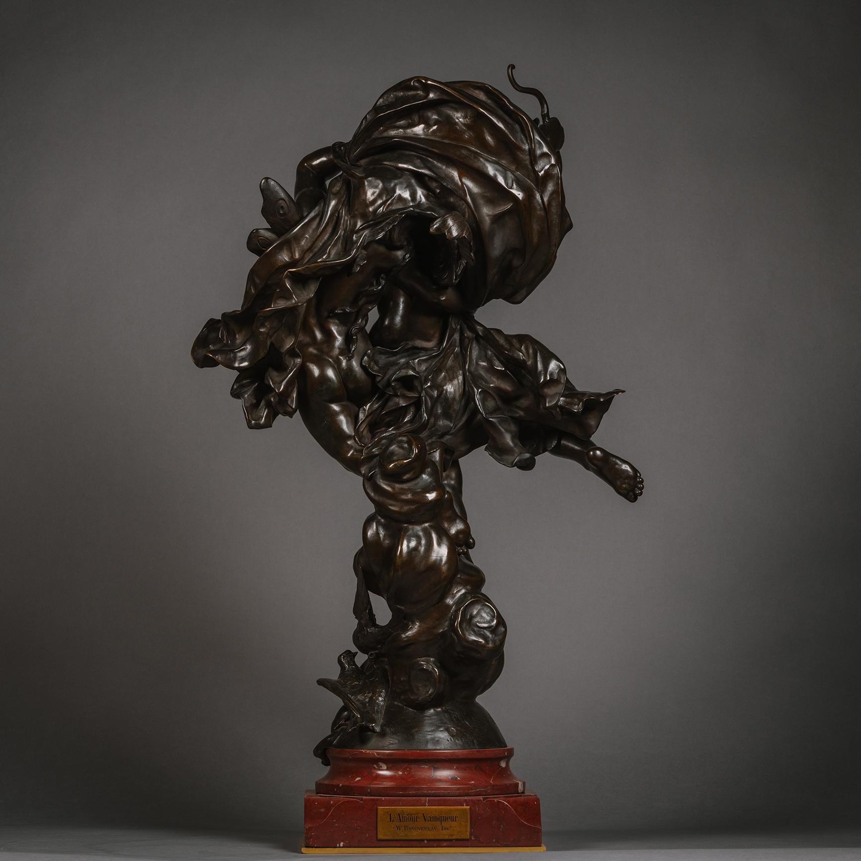 Bronze 'L'Amour Vainqueur' ('A Love Vanquished') By Adolphe Itasse (French, 1830 - 1893 For Sale