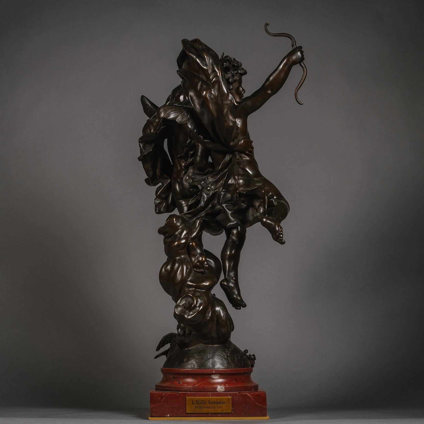 Bronzo L'Amour Vainqueur' ('Un amore sconfitto') Di Adolphe Itasse (francese, 1830 - 1893) in vendita