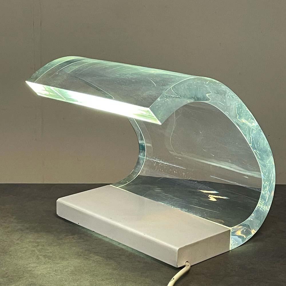 Metallo Lampada 281 Acrilica di Joe Colombo per Opus, 1962 in vendita