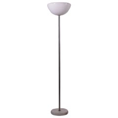 Lamp Achille Pier Giacomo Castiglioni Opal Glass Metal Marble, 1970s