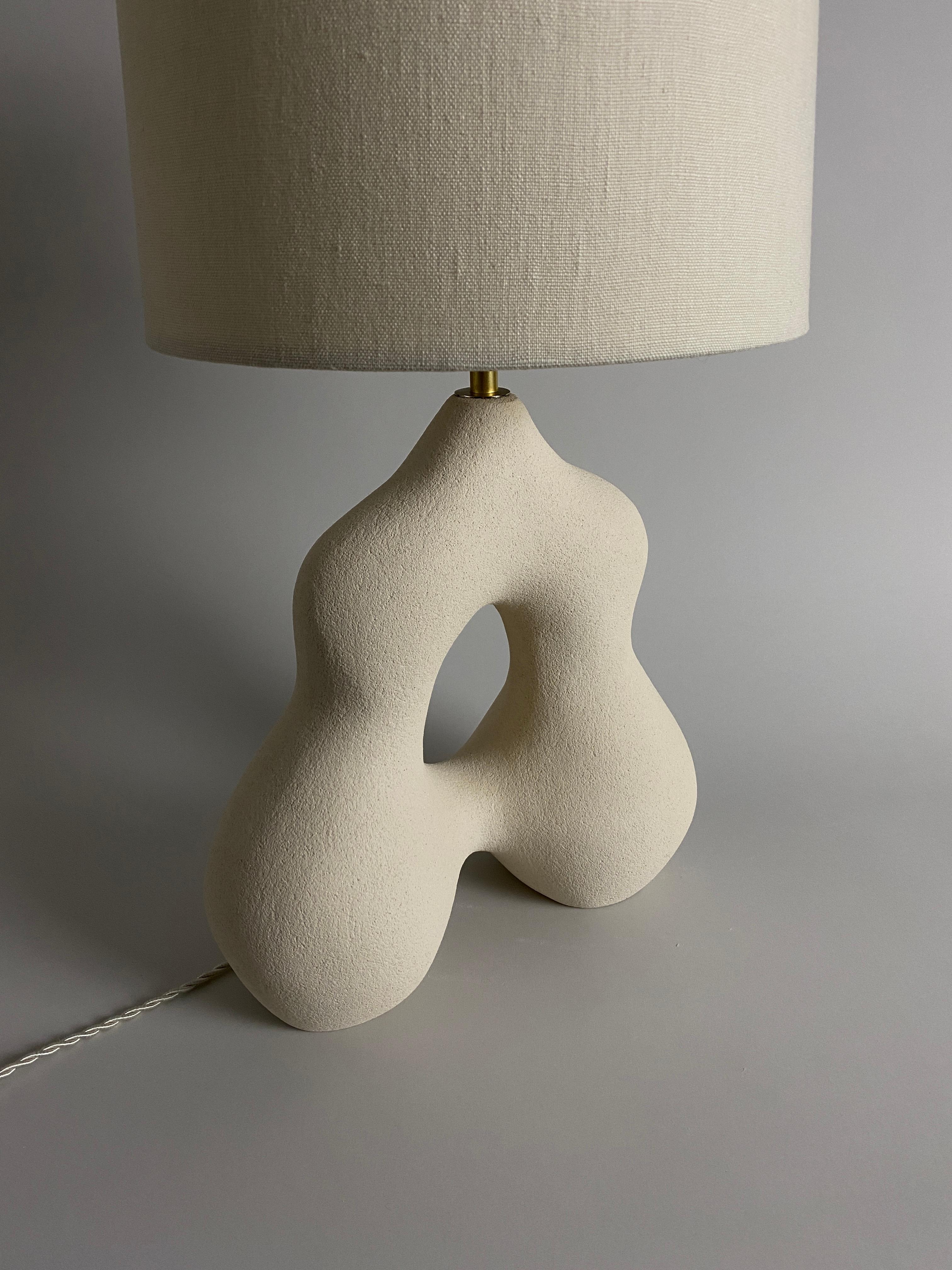 French Lamp Alexandrine Hand Sculpted by Hermine Bourdin