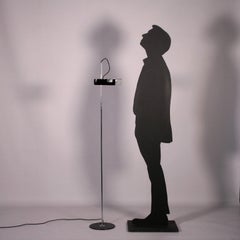 Lamp, Aluminum and Metal, Italy 1970s-1980s Joe Colombo, Oluce