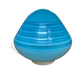 Lamp-Barbini, Blue Murano Glass, circa 1970