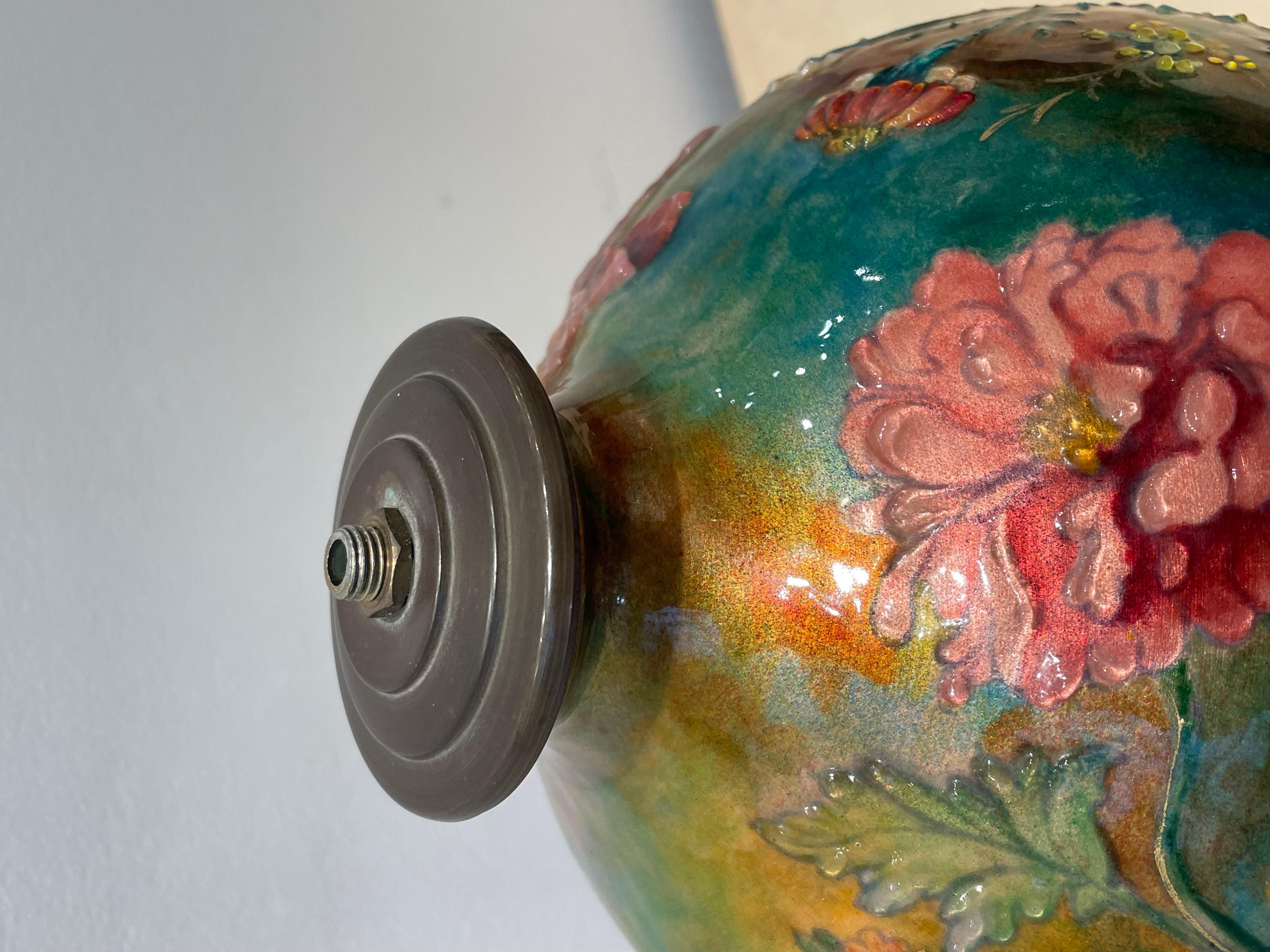 Émail Pied de lampe, Camille Fauré (1874-1956) en vente
