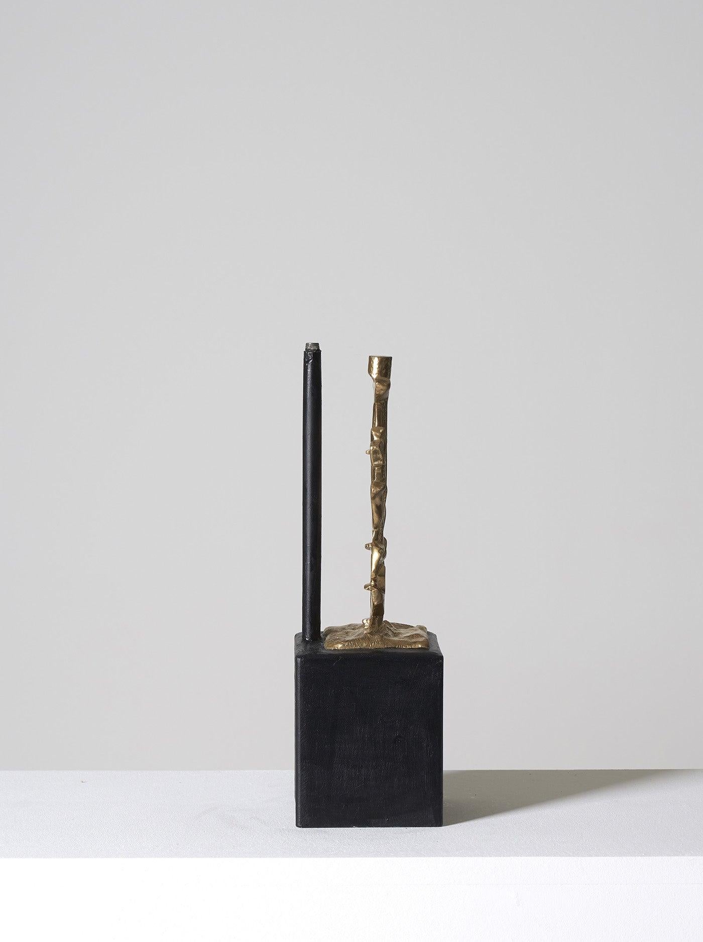 Bronze Lamp Base Sculpture Composition by Philippe Gabriel Papineau