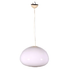 Lamp Black and White Castiglioni Flos Aluminium Glass, Italy, 1960s-70s