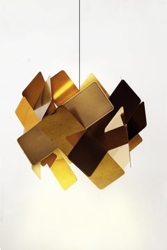 Lamp Brass Bronze Geometrical Modern Contemporary 21st Century