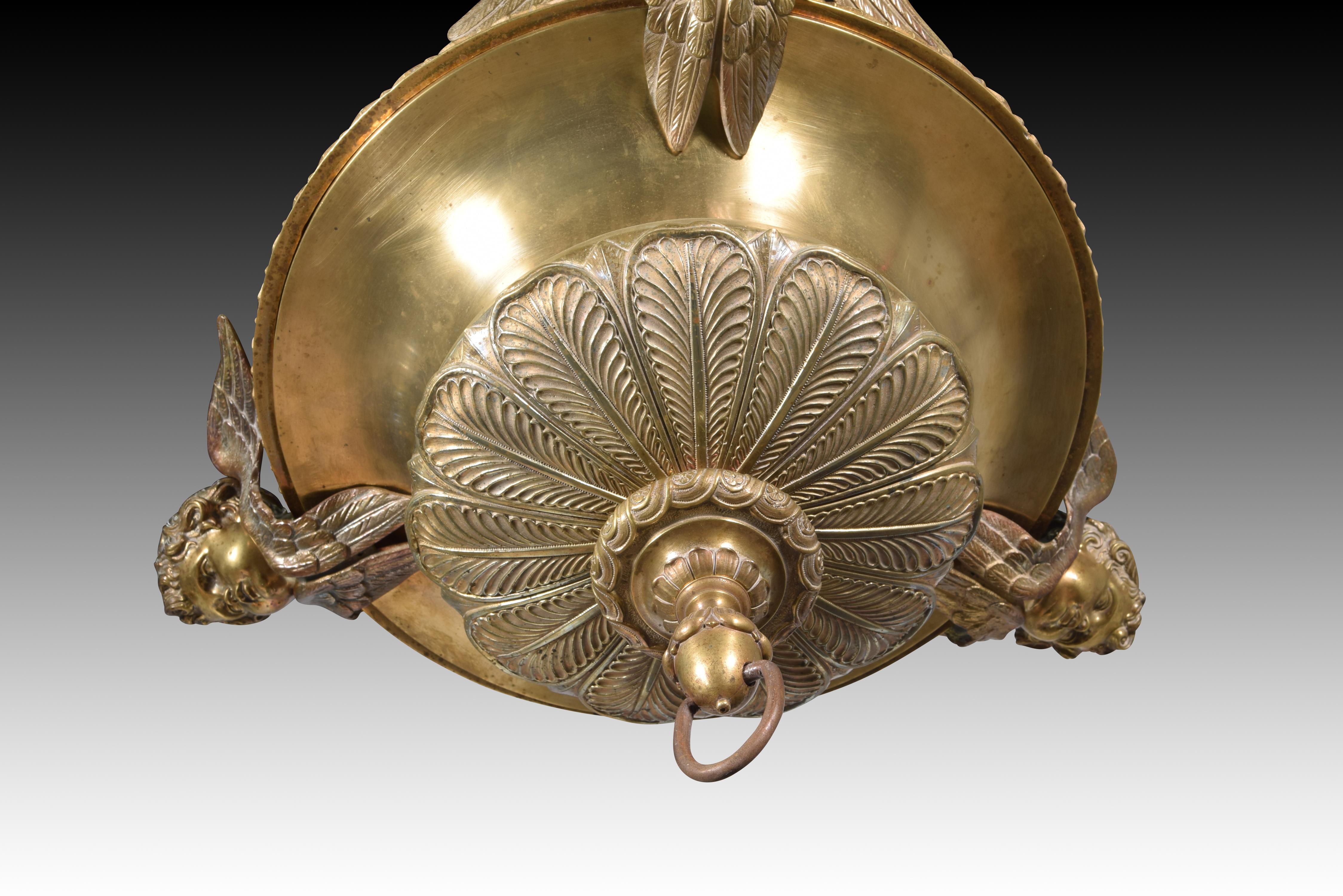Lamp. Bronze. 19th century. For Sale 4