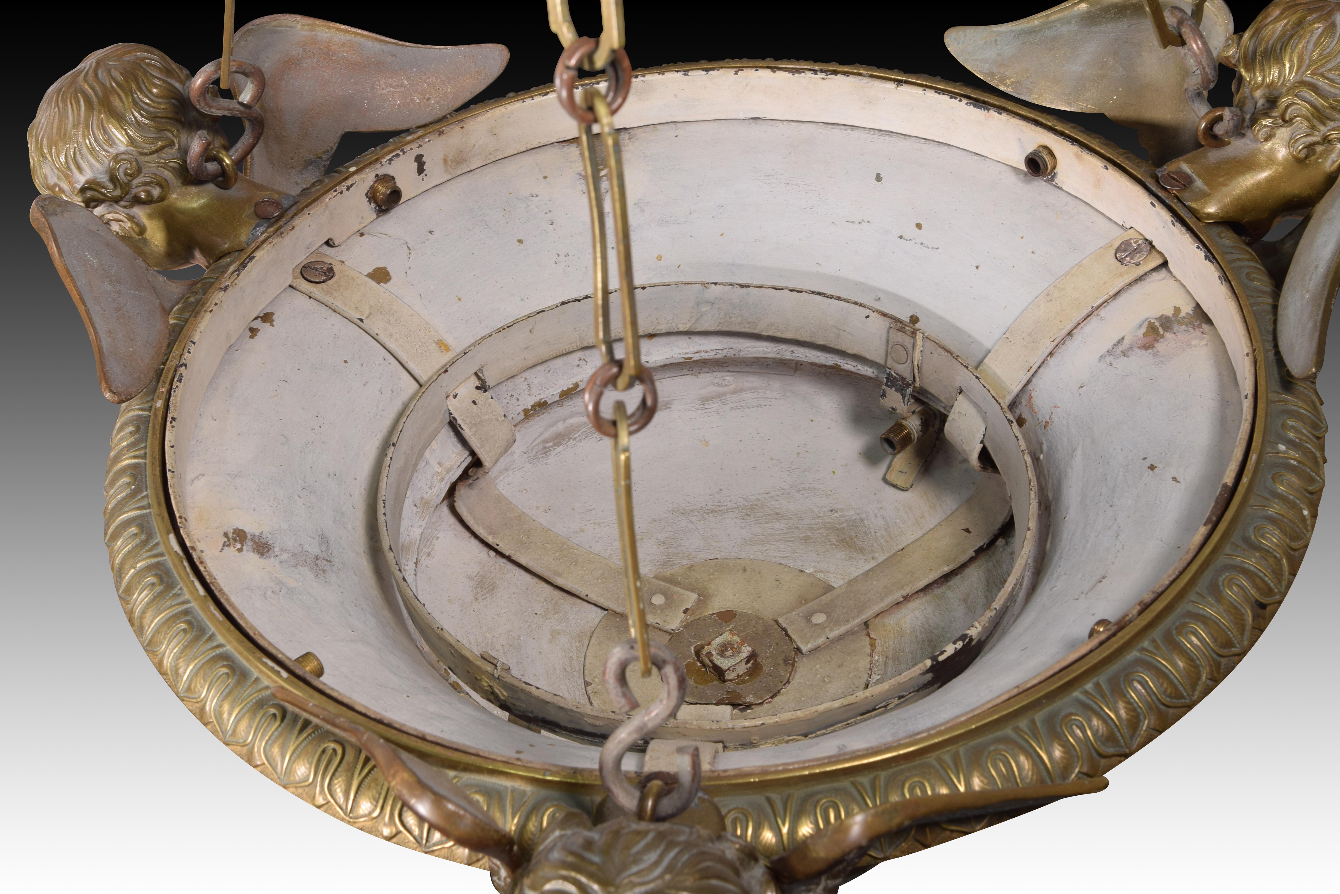 Lampada. Bronzo. XIX secolo. in vendita 1