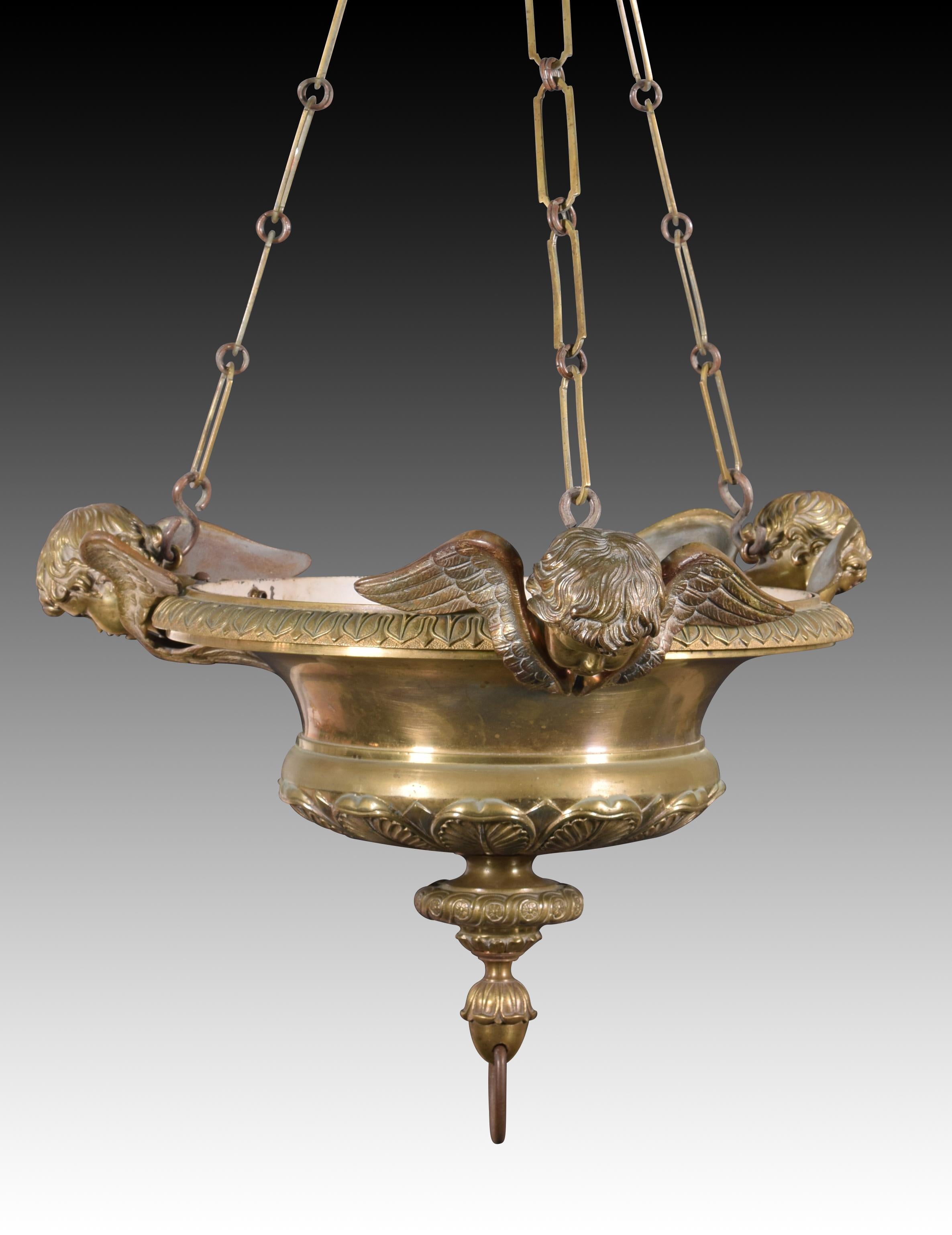 Lamp. Bronze. 19th century. For Sale 1