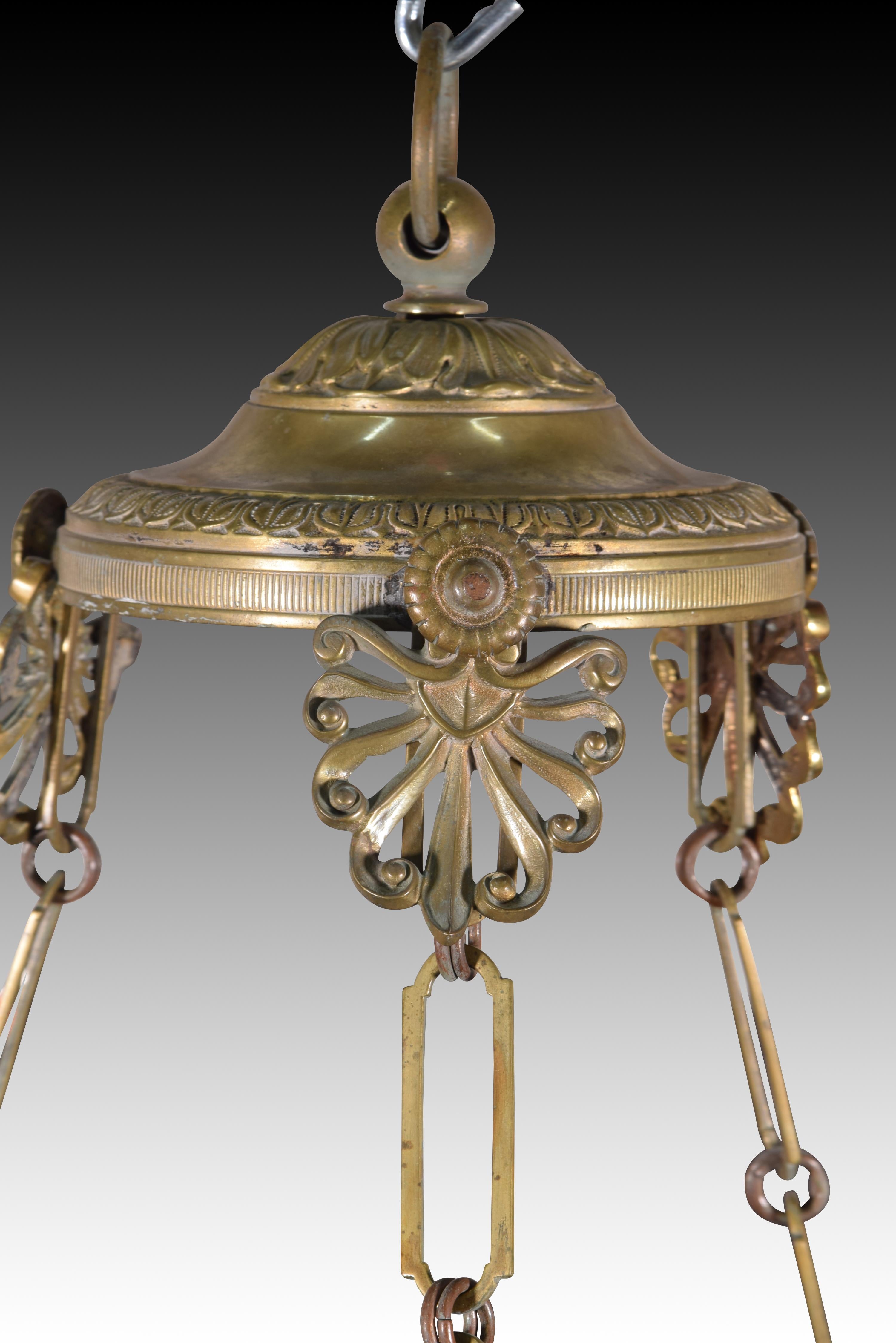 Lamp. Bronze. 19th century. For Sale 2