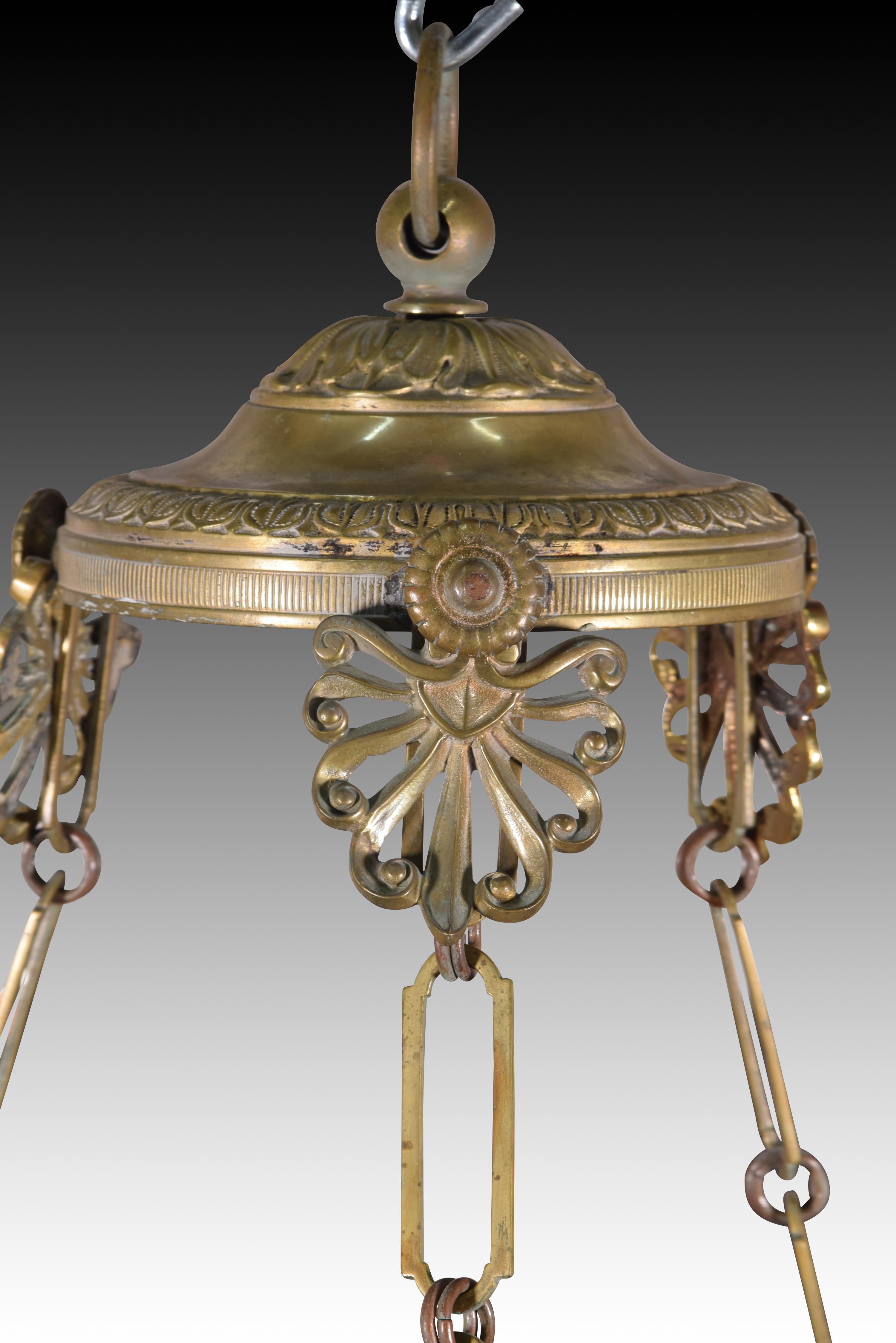 Lampada. Bronzo. XIX secolo. in vendita 3