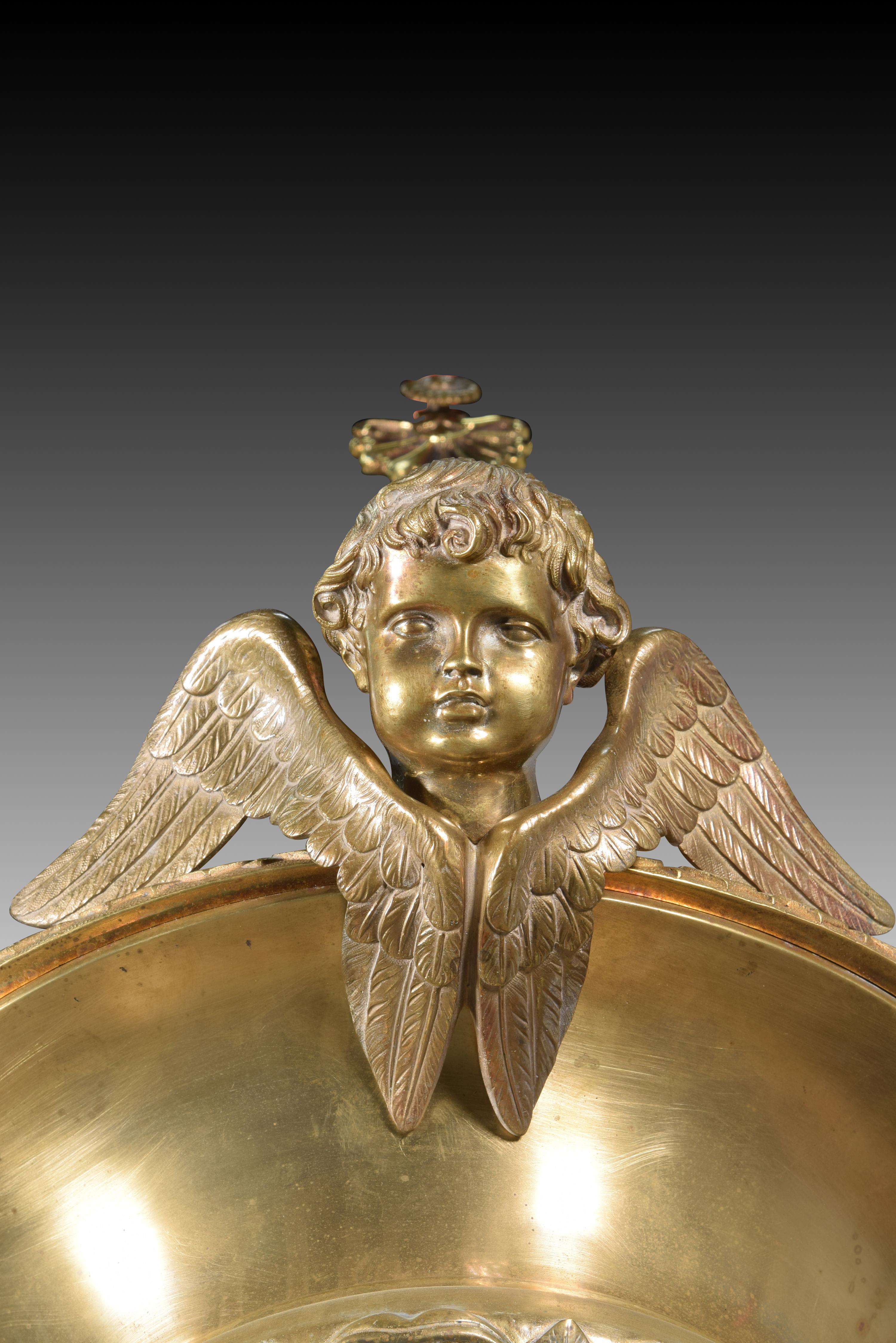 Lampada. Bronzo. XIX secolo. in vendita 4
