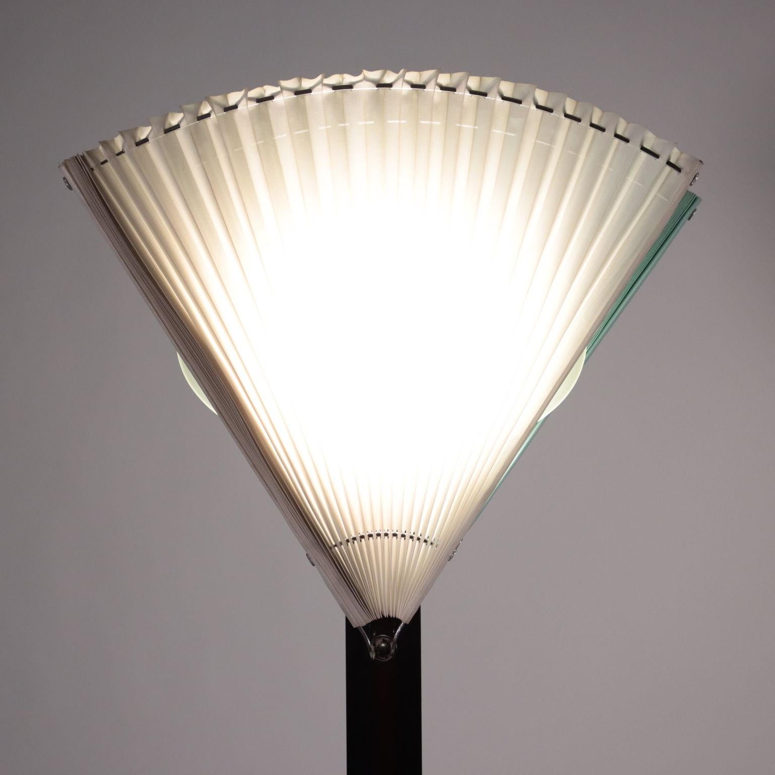 Mid-Century Modern Lamp Butterfly by Afra & Tobia Scarpa for Flos Aluminium Fabric 1980s