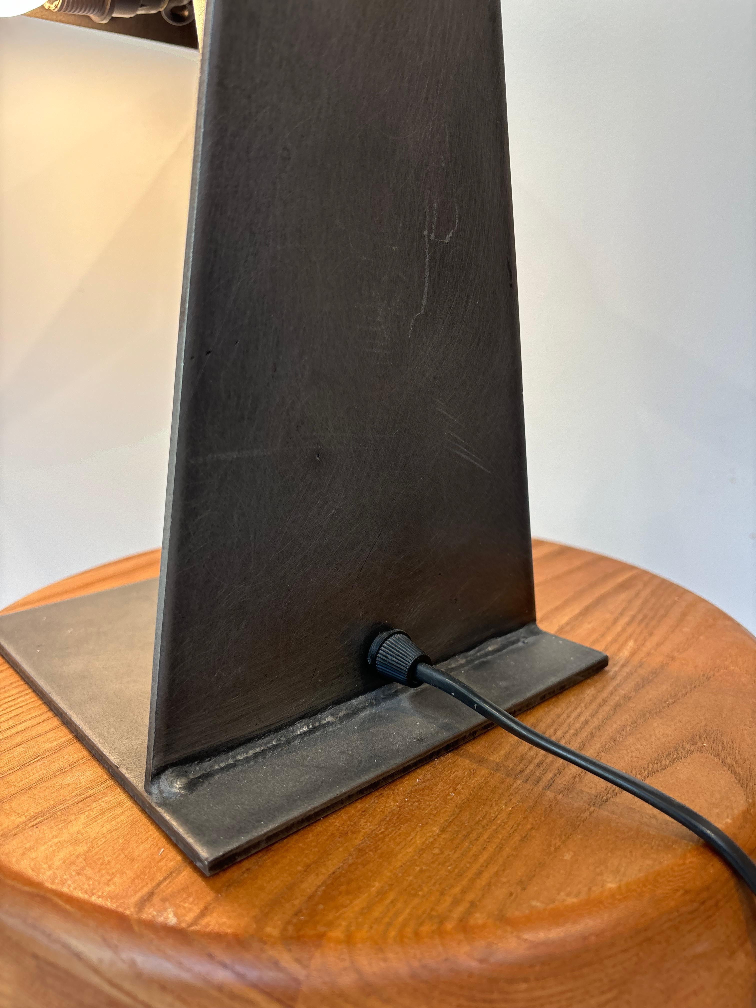 Iron Lamp by Alexander Rodichenko Gino Sarfatti edition For Sale