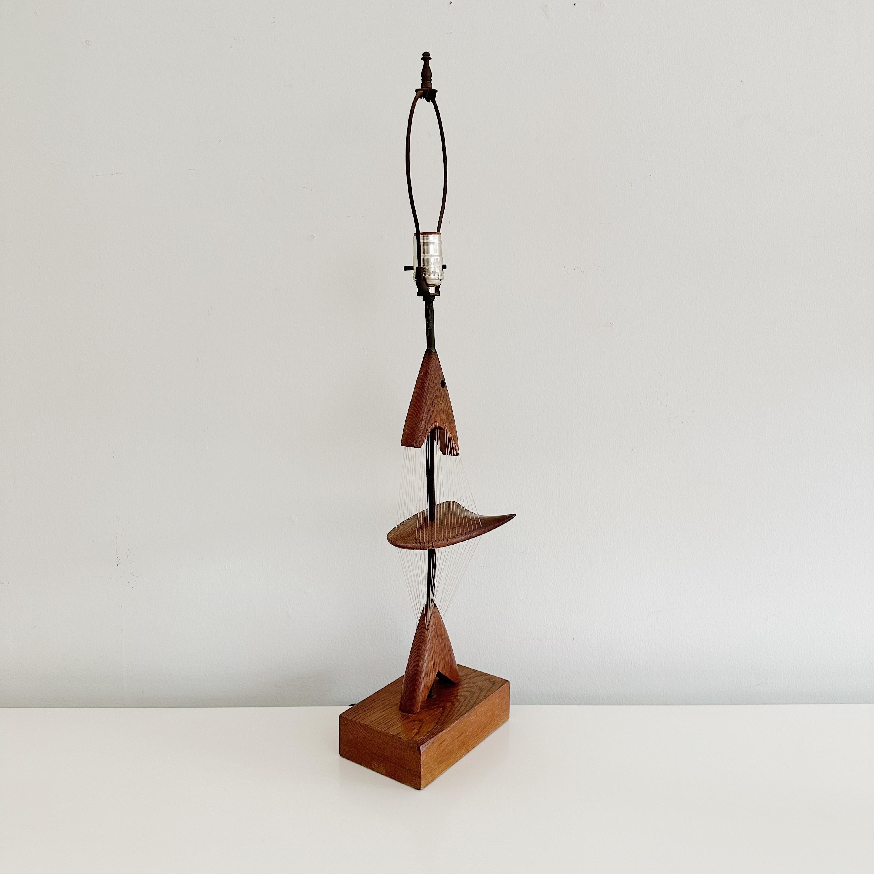 Mid-Century Modern Lampe abstraite sculpturale de Clark Voorhees pour Hansen Lighting en vente