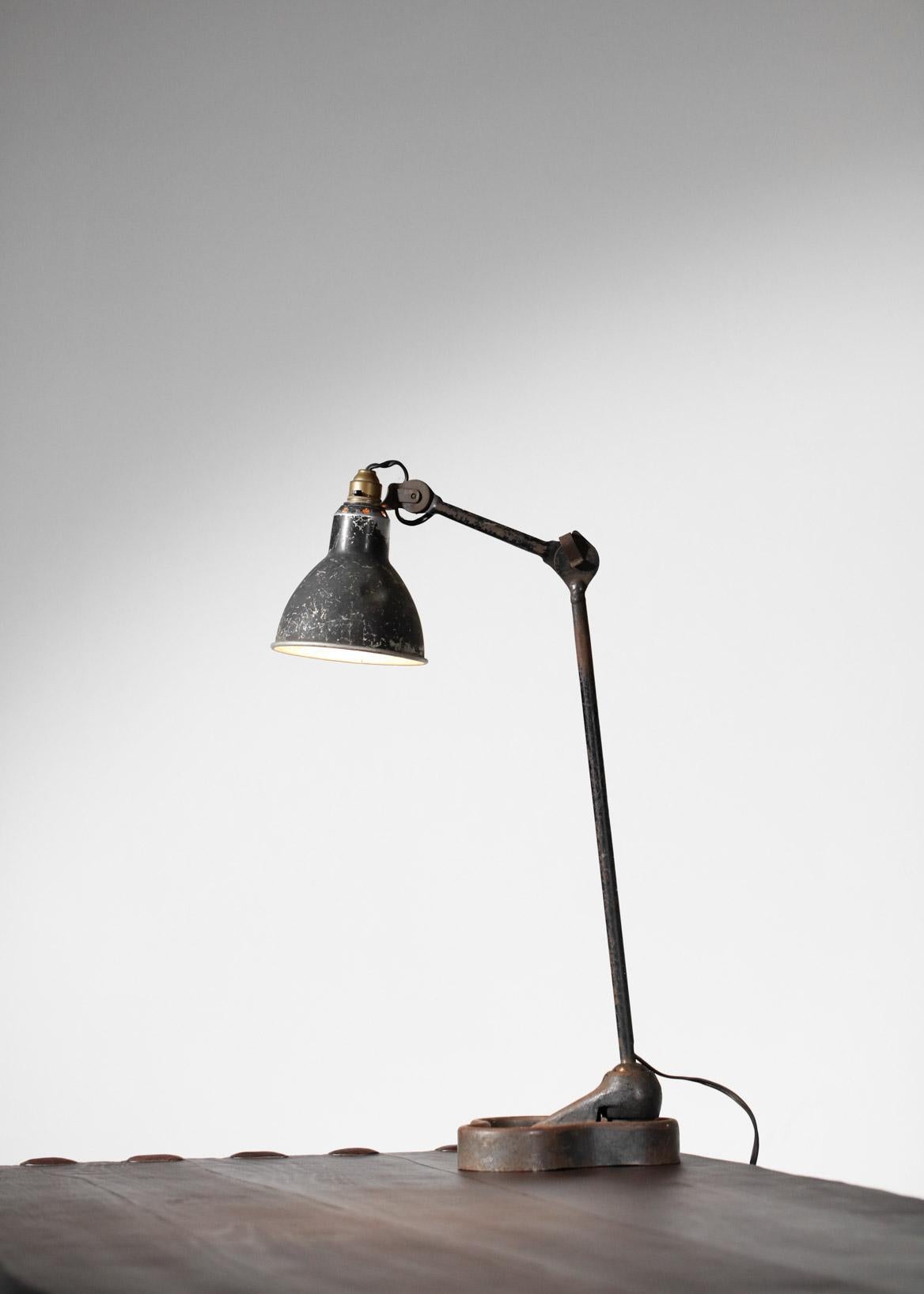 Industrial Lamp by Designer Bernard Albin Gras from the 1950s Le Corbusier French Design