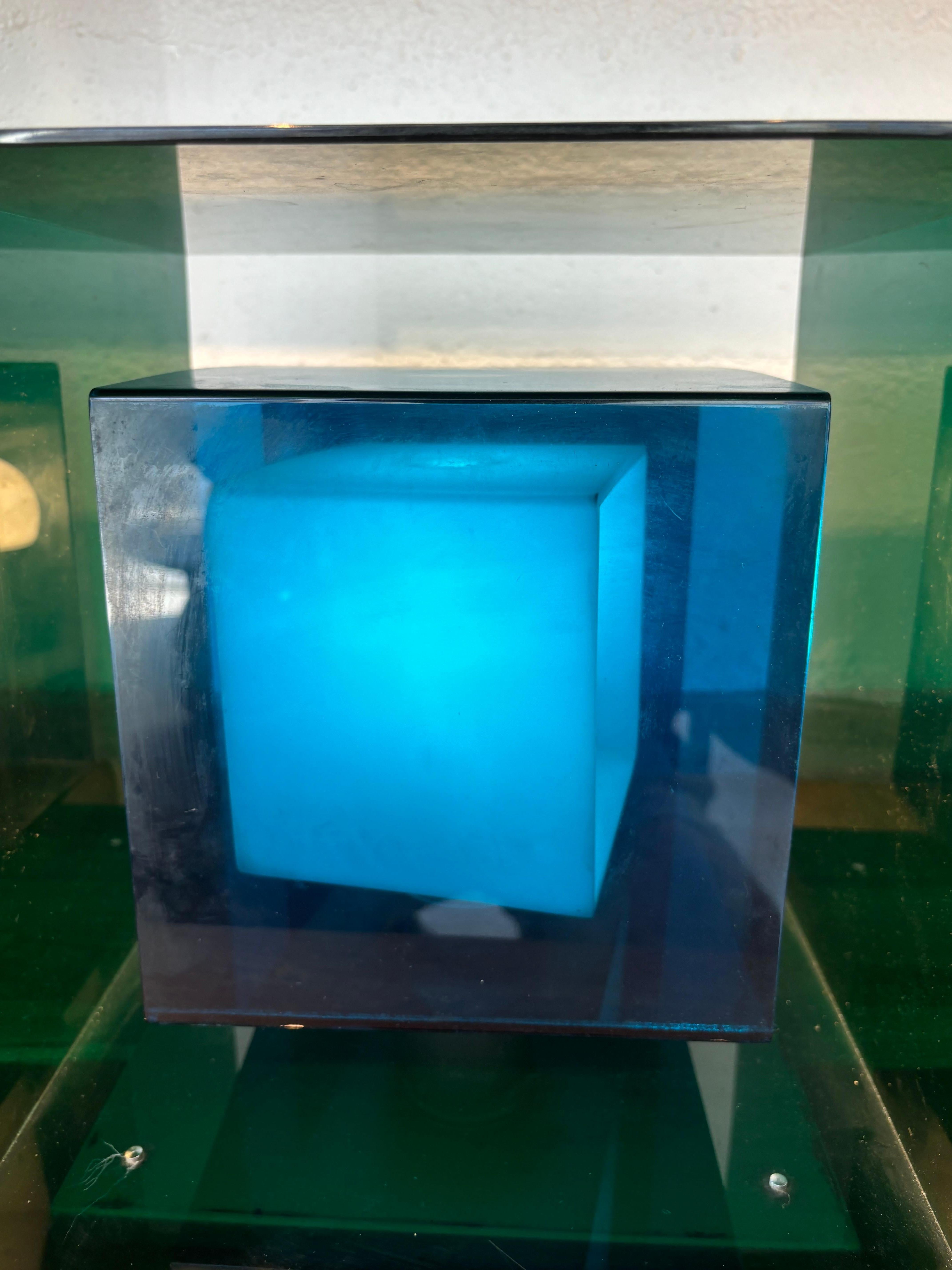 Plexiglass Lamp by Giorgio Longoni for stilnovo, 1968. For Sale